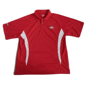 Ohio State Buckeyes Mens P2 Red Polo Shirt by Pro Player Large